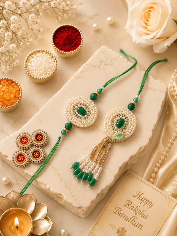 Emerald Bhaiya-Bhabhi Rakhi