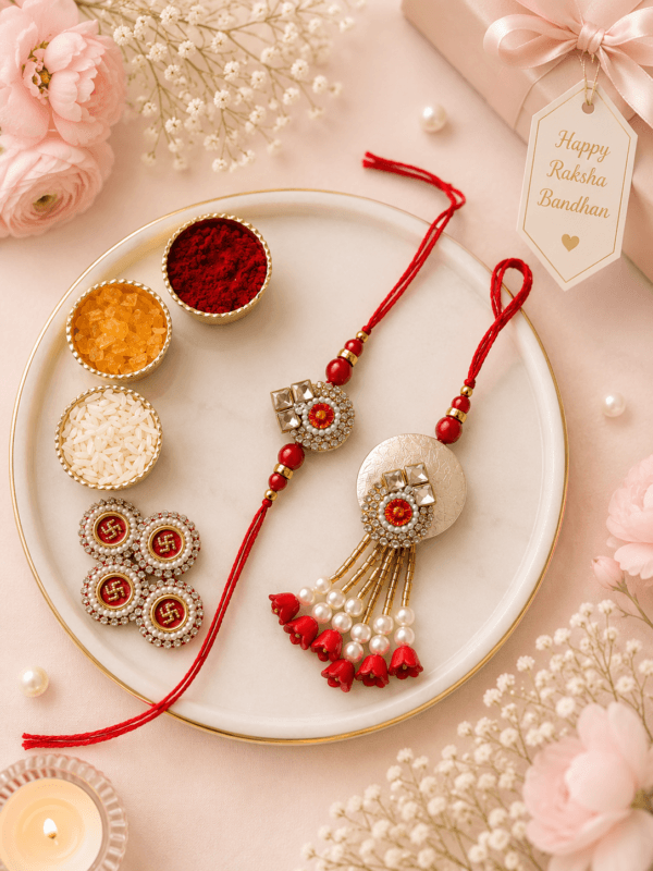 Laal Moti Bhaiya-Bhabhi Rakhi