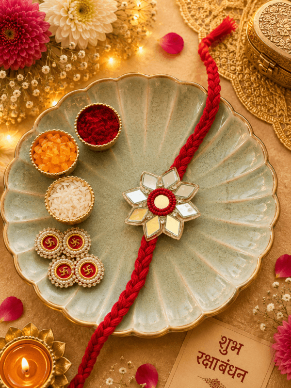 Mirror Bloom Rakhi