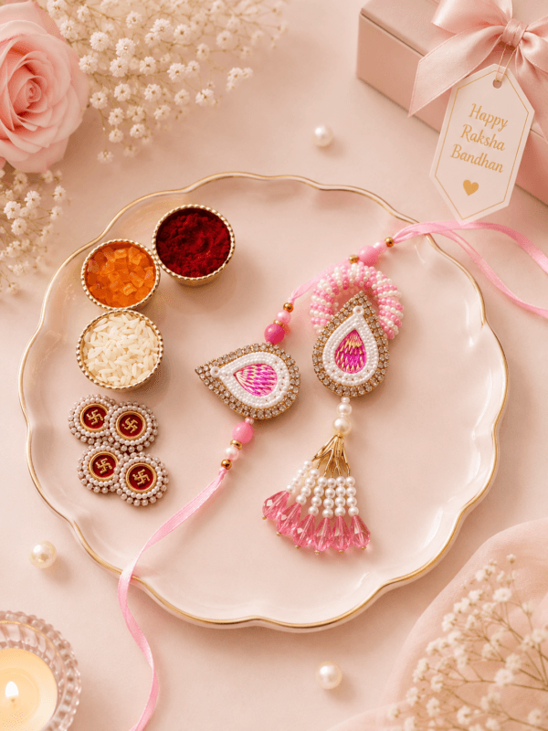 Pearl Petal Lumba Rakhi