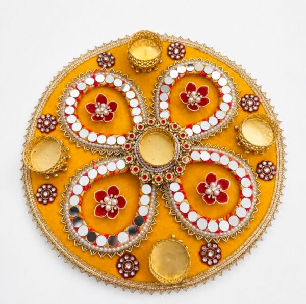 Multiple diya holders for a grand festive look